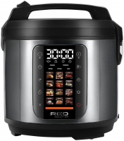 Мультиварка Red Solution M4100, 5л 860Вт черный/стальной