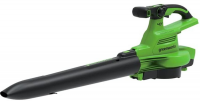 Воздуходувка Greenworks GD40BV, зеленый/черный