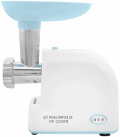 Мясорубка Maunfeld MF-232WB, голубой/белый