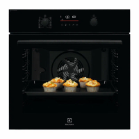 Духовой шкаф с паром Electrolux EOD6P77WZ SteamBake, пиролиз, термощуп, телескопы, черный (Италия)