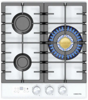 Газовая варочная панель Hiberg VM 4235 W, белый