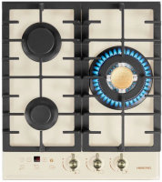 Газовая варочная панель Hiberg VM 4535 Y, бежевый