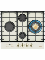 Газовая варочная панель Hiberg VM 6245 Y, бежевый
