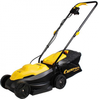 Газонокосилка роторная Champion EM3411, желтый