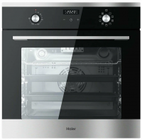 Электрический духовой шкаф Haier HOX-P09CGBX, черный/нержавеющая сталь