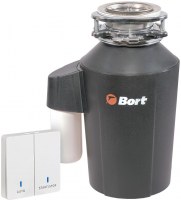 Измельчитель пищевых отходов Bort Alligator Green, 750Вт черный