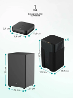 Саундбар для телевизора Hisense HT Saturn, 4.1.2 беспроводная Аудио Система, 720 Вт, Dolby Atmos, объемное звучание на 360 градусов